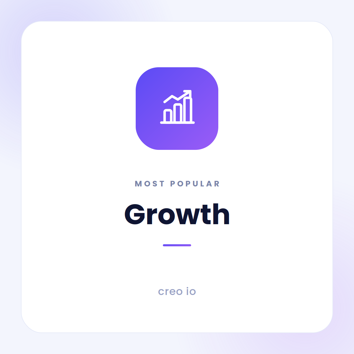 Creo io — Growth ⭐ Most Popular